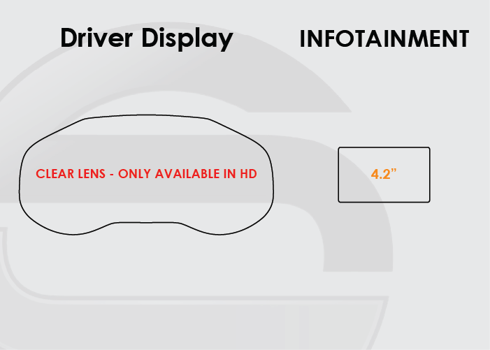 2015-2020 Ford Edge Screen ProTech Kit Driver Display 4.2in Infotainment. Helps keep screens scratch-resistant with fewer fingerprints and smudges.