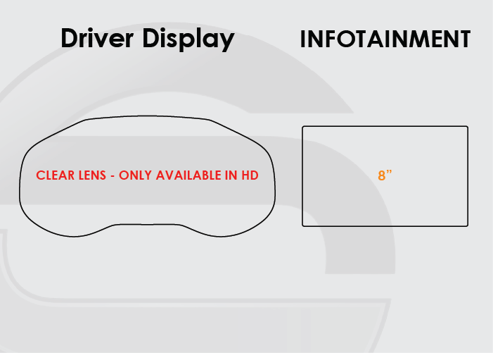2015-2020 Ford Edge Screen ProTech Kit Driver Display 8in Infotainment. Designed to resist scratching and lessen fingerprint marks on your screens.