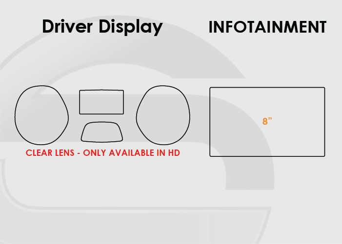 2013-2019 Ford Escape Screen ProTech Kit Driver Display 8in Infotainment