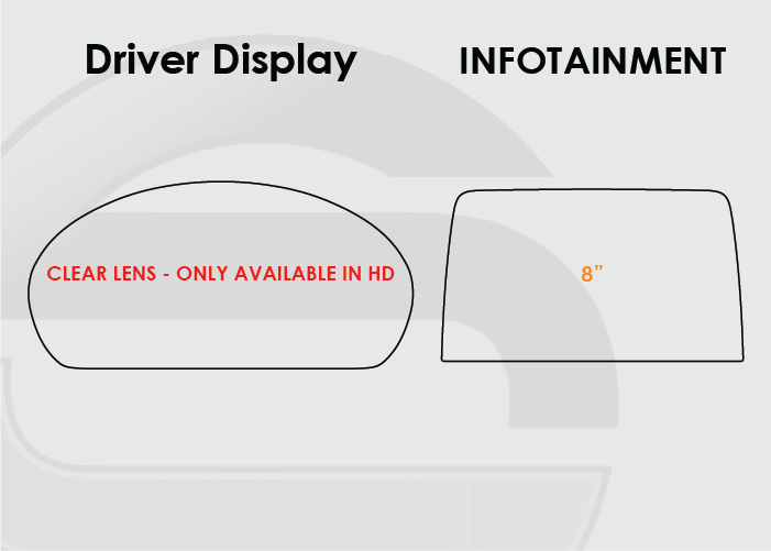 2020-2022 Ford Escape Screen ProTech Kit Driver Display 8in Infotainment
