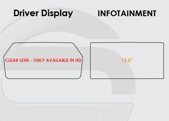 2025 Ford Explorer Screen ProTech Kit 12.3in Driver Display 13.2in Infotainment