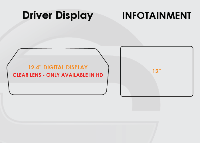 2021-2025 Ford F150 Screen ProTech Kit Digital Driver Display 12in Infotainment