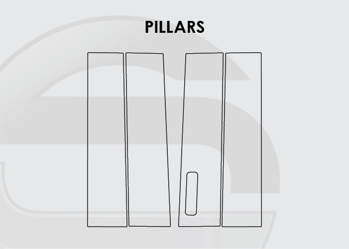 2021-2025 Ford F150 Screen ProTech Kit Pillars