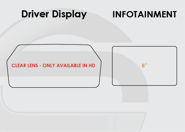 2023-2025 Ford F250/350 Screen ProTech Kit Driver Display 8in Infotainment