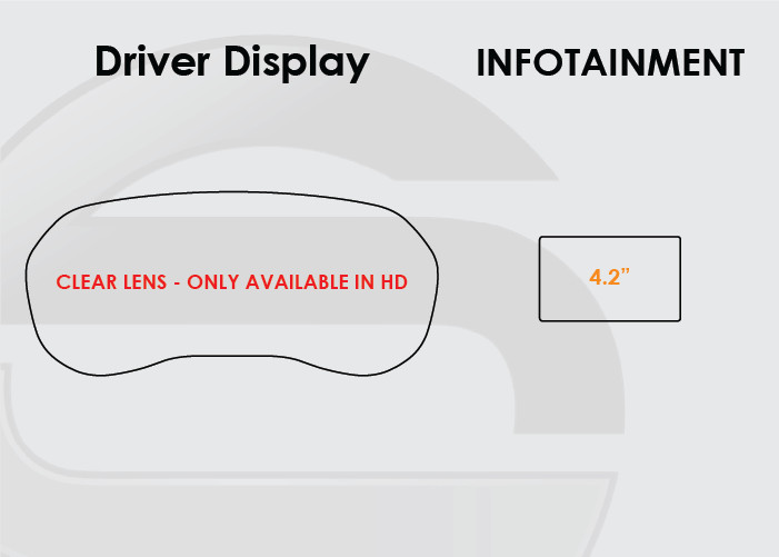 2019-2023 Ford Ranger Screen ProTech Kit Driver Display 4.2in Infotainment
