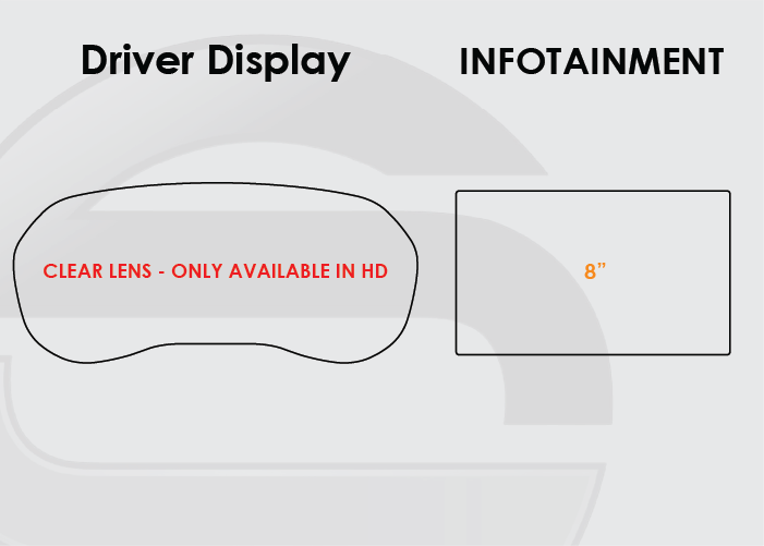 2019-2023 Ford Ranger Screen ProTech Kit Driver Display 8in Infotainment