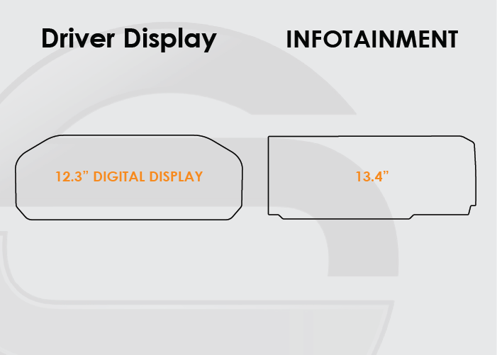 2026 GMC Silverado Screen ProTech Kit 12.3" Digital Driver Display Split 13.4" Infotainment. Adds a durable barrier to resist scratches and reduce fingerprints on your screens.