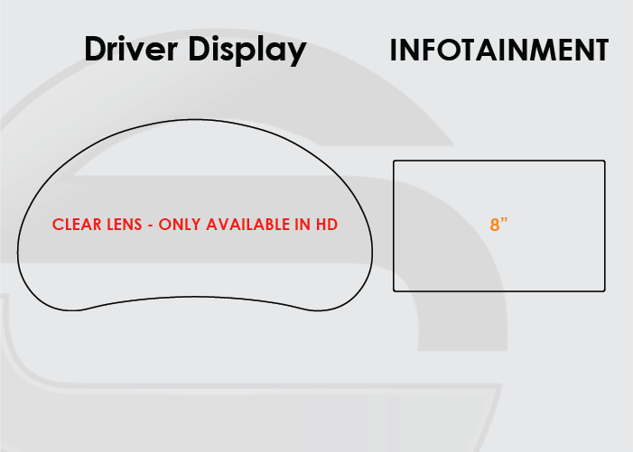 2018-2024 GMC Terrain Screen ProTech Kit 8" Infotainment. Clear screen protector coverage helps guard navigation, infotainment, and digital display surfaces.