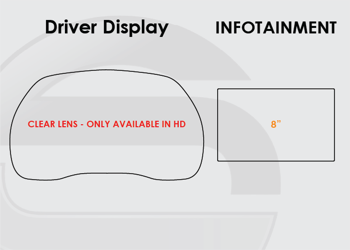 2015-2020 GMC Yukon Denali Screen ProTech Kit Driver Display 8in Infotainment