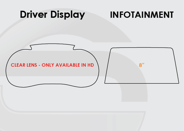 2019-2021 Genesis G70 Screen ProTech Kit Analog Driver Display 8in Infotainment. Protects against everyday scratches and reduces fingerprint buildup on screens.