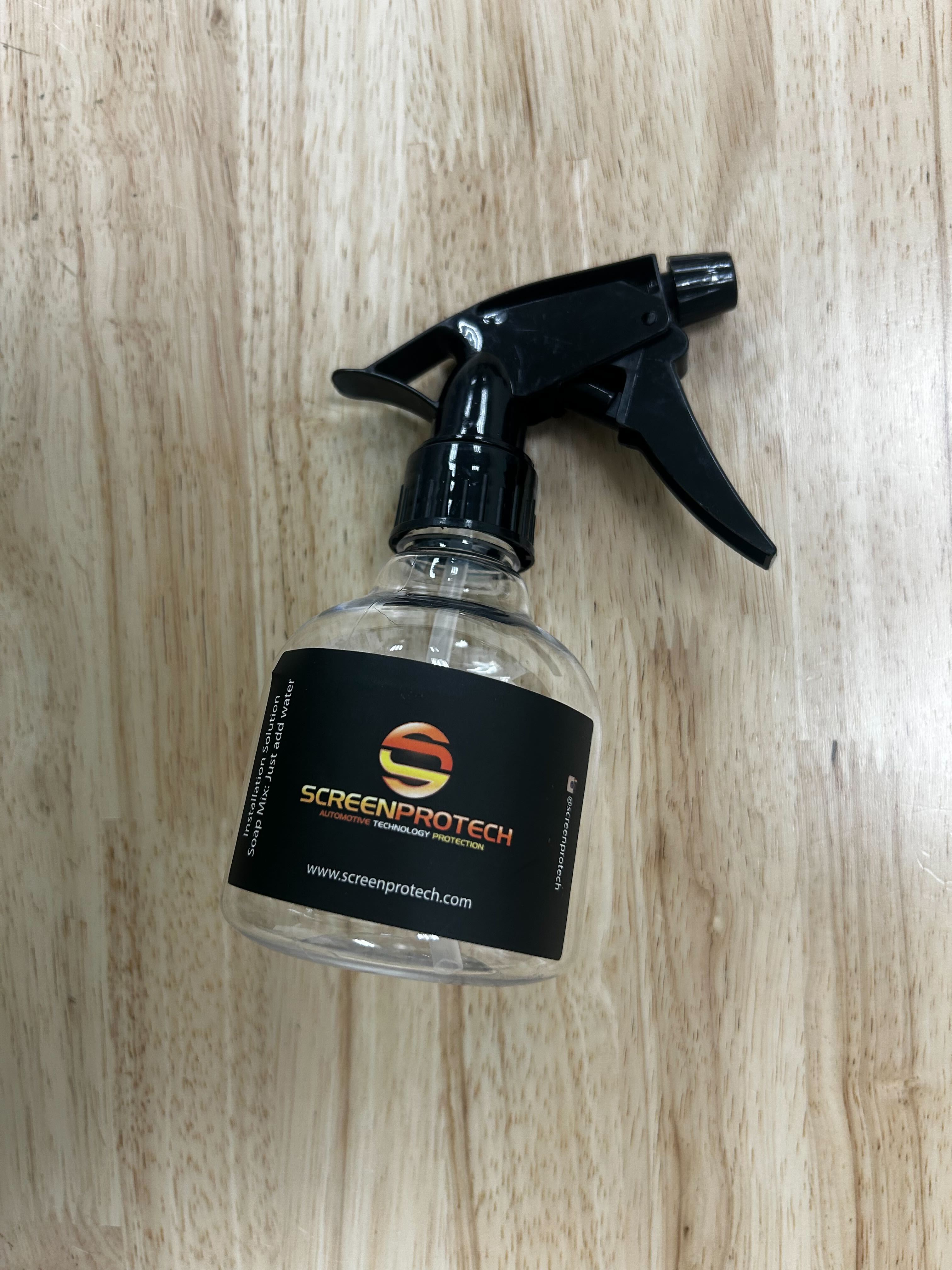 Spray Bottle - High Velocity Pillar Screen ProTech Film