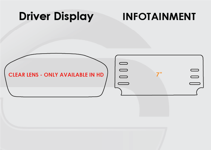 2018-2020 Honda Accord Screen ProTech Kit Driver Display 7" Infotainment. Helps prevent scratches and minimizes fingerprints to keep your screens looking new.