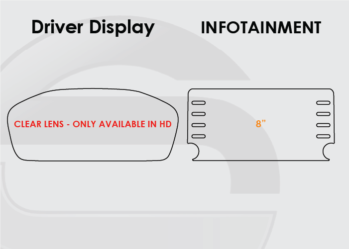 2018-2022 Honda Accord Screen ProTech Kit Driver Display 8" Infotainment