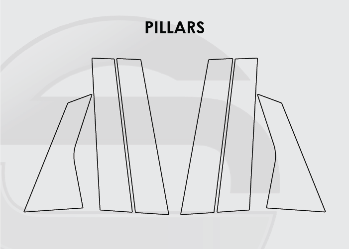 2018-2022 Honda Accord Screen ProTech Kit Pillars. Guards your screens from scratches while cutting down on fingerprints and smudges.