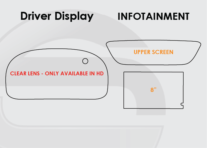 2015-2016 Honda CRV Screen ProTech Kit Driver Display 8in Infotainment. Resists scratches and scuffs while reducing fingerprints and smudges on your screens.