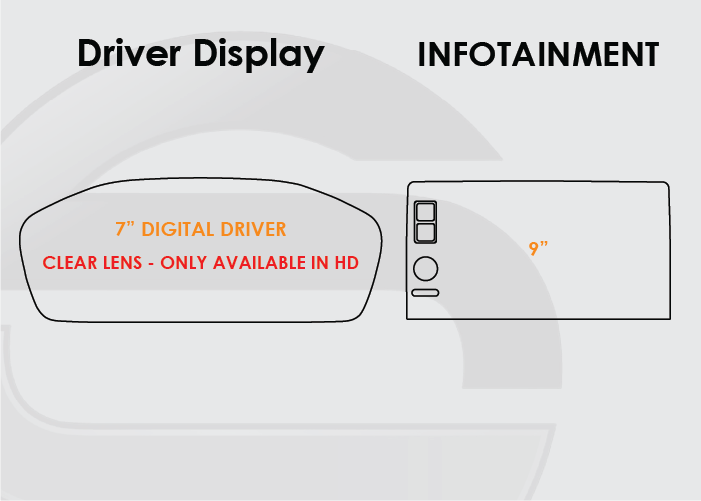 2026 Honda CRV Screen ProTech Kit 7in Driver Display 9in Infotainment. Adds a durable barrier to resist scratches and reduce fingerprints on your screens.