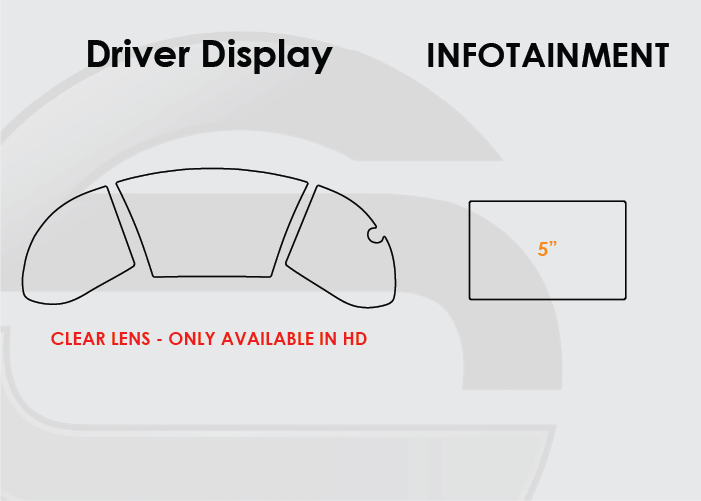 2016-2021 Honda Civic Screen ProTech Kit Driver Display 5in Infotainment. Helps prevent scratches and minimizes fingerprints to keep your screens looking new.
