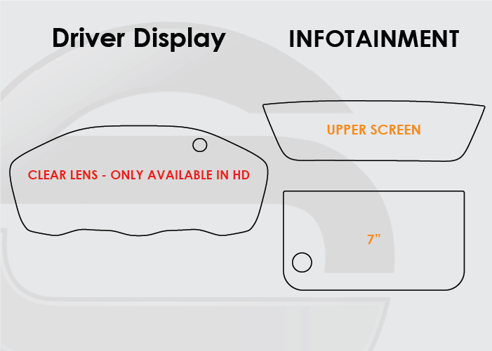 2016-2018 Honda HR-V Screen ProTech Kit Driver Display 7in Infotainment