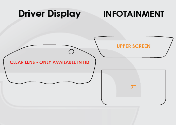 2019-2022 Honda HR-V Screen ProTech Kit Driver Display 7in Infotainment