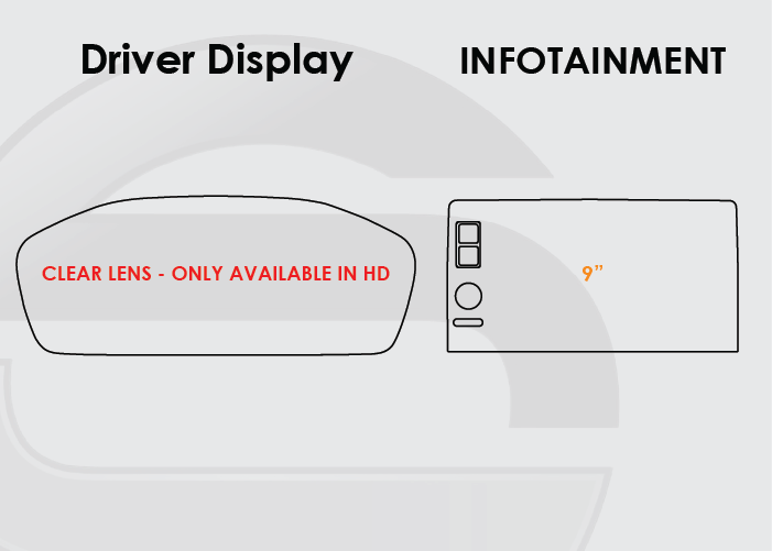 2023-2026 Honda HR-V Screen ProTech Kit Driver Display 9in Infotainment. Resists scratches and scuffs while reducing fingerprints and smudges on your screens.
