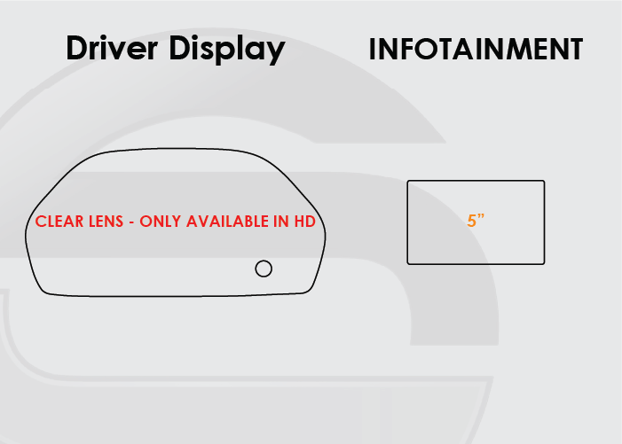 2018-2024 Honda Odyssey Screen ProTech Kit Driver Display 5in Infotainment. Designed to resist scratching and lessen fingerprint marks on your screens.