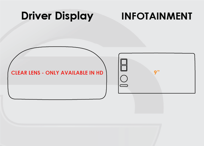 2025-2026 Honda Odyssey Screen ProTech Kit 7in Driver Display 9in Infotainment. Enhances screen clarity by resisting scratches and reducing fingerprint smears.