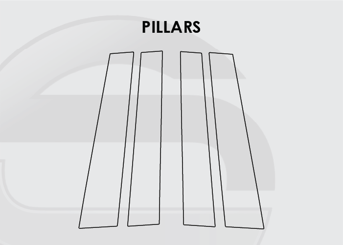 2018-2022 Honda Pilot Screen ProTech Kit PIllars
