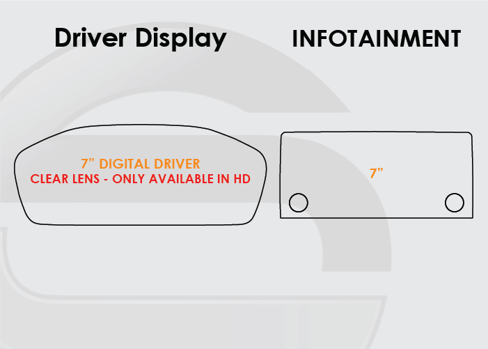 2023-2025 Honda Pilot Screen ProTech Kit 7" Digital Driver Display 7in Infotainment