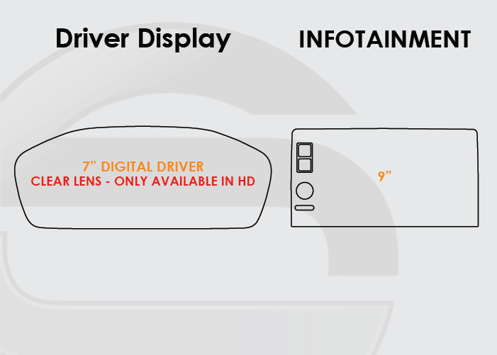 2023-2025 Honda Pilot Screen ProTech Kit 7" Digital Driver Display 9in Infotainment