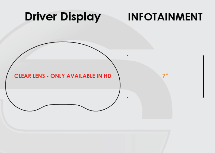 2012-2017 Hyundai Azera Screen ProTech Kit Driver Display 7in Infotainment. Designed to resist scratching and lessen fingerprint marks on your screens.