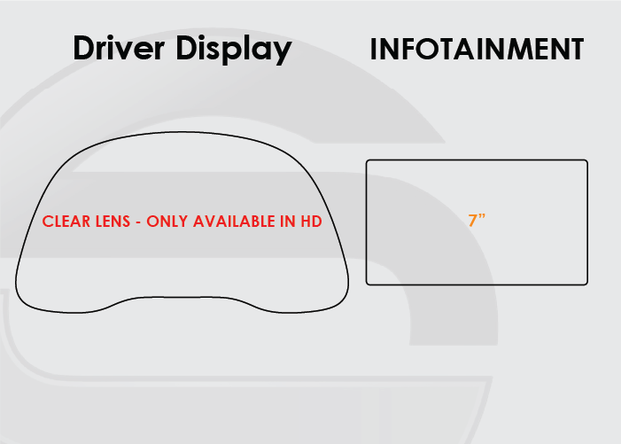 2017-2020 Hyundai Elantra Screen ProTech Kit Driver Display and 7in Infotainment. Helps keep screens scratch-resistant with fewer fingerprints and smudges.