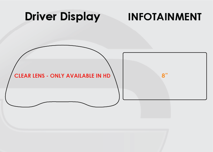 2017-2020 Hyundai Elantra Screen ProTech Kit Driver Display and 8in Infotainment