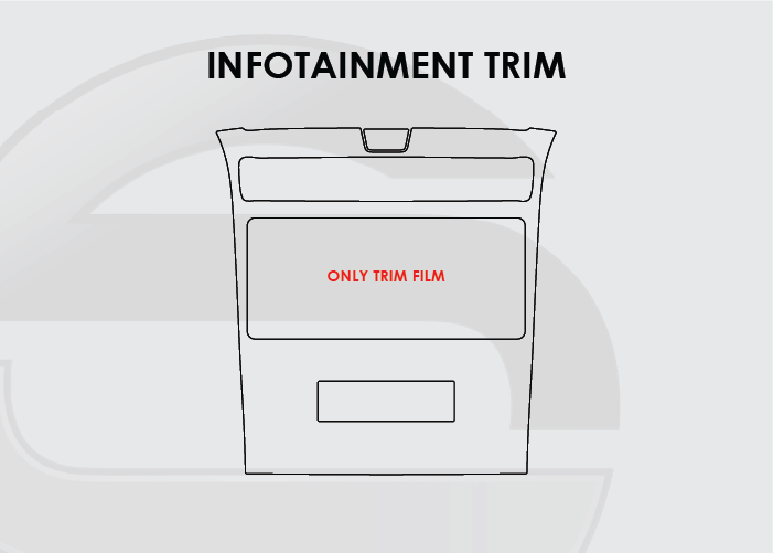 2022-2024 Hyundai Santa Cruz Screen ProTech Infotainment Trim. Helps keep screens scratch-resistant with fewer fingerprints and smudges.