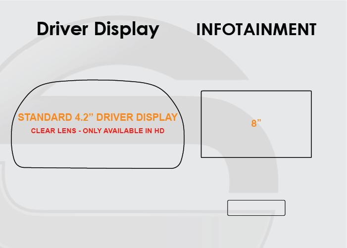 2022-2024 Hyundai Santa Cruz Screen ProTech Kit Standard Driver Display 8in Infotainment. Keeps your screens clearer by resisting scratches and minimizing fingerprints and smudges.