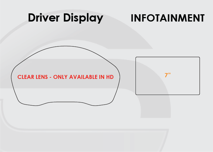 2019-2020 Hyundai Santa Fe Screen ProTech Kit Standard Driver Display 7in Infotainment