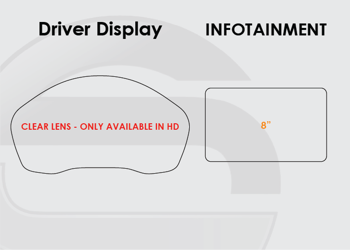 2019-2020 Hyundai Santa Fe Screen ProTech Kit Standard Driver Display 8in Infotainment