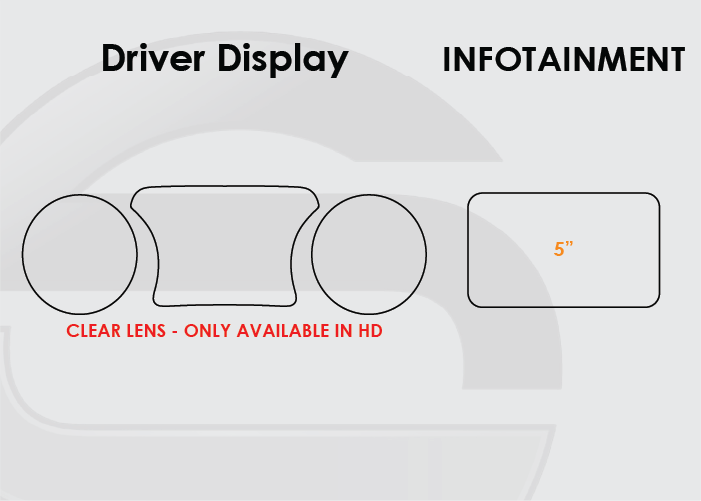 2017-2018 Jeep Compass Screen ProTech Kit Driver Display 5in Infotainment