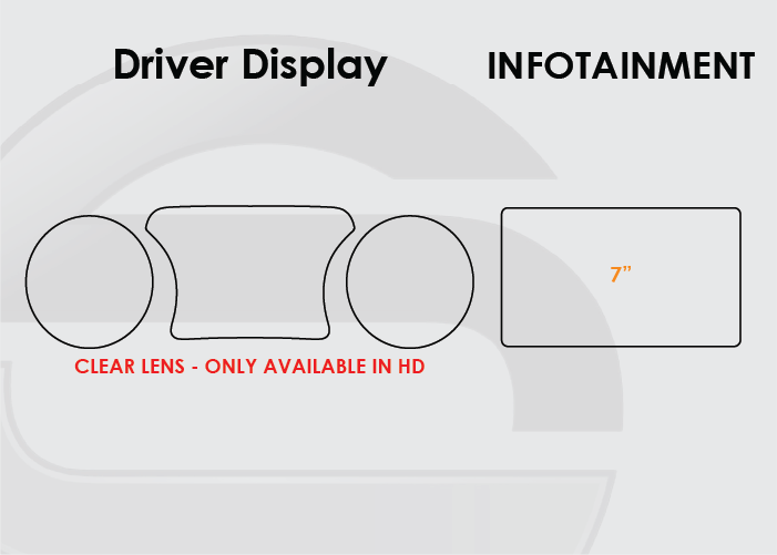 2019-2021 Jeep Compass Screen ProTech Kit Driver Display 7in Infotainment