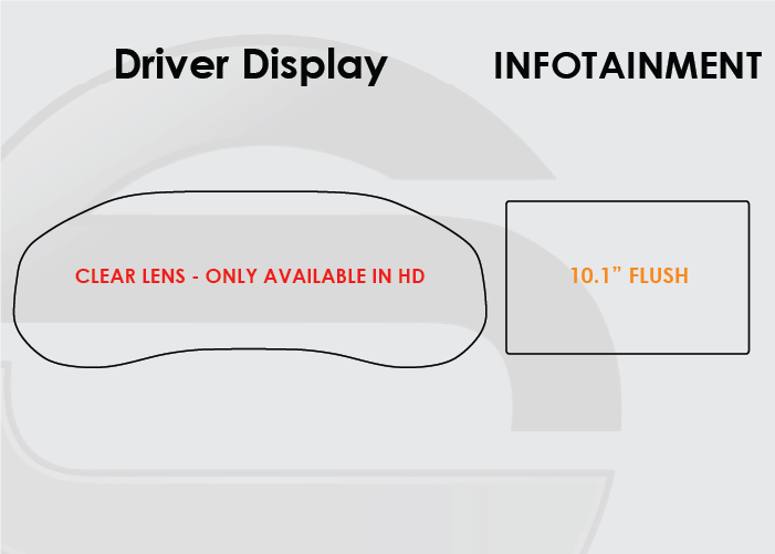 2022-2026 Jeep Compass Screen ProTech Kit Driver Display 10.1in Flush Infotainment. Designed to resist scratching and lessen fingerprint marks on your screens.