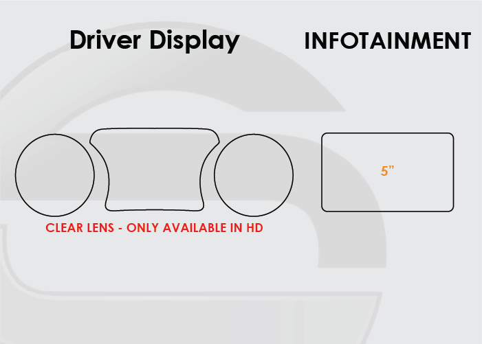 2020-2023 Jeep Gladiator Screen ProTech Kit Driver Display 5in Infotainment. Designed to resist scratching and lessen fingerprint marks on your screens.