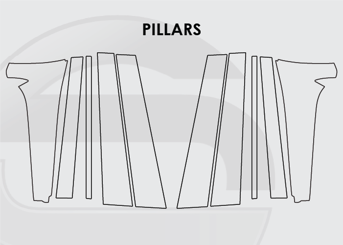 2021-2025 Jeep Grand Cherokee Screen ProTech Kit Pillars. Helps prevent scratches and minimizes fingerprints to keep your screens looking new.