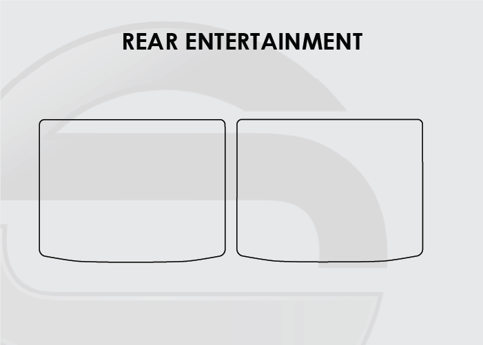 2021-2025 Jeep Grand Cherokee L Screen ProTech Kit Rear Entertainment