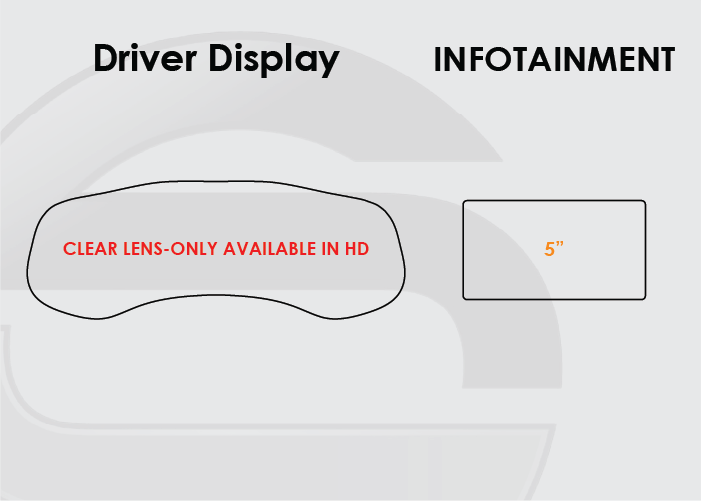 2015-2020 Jeep Renegade Screen ProTech Kit Driver Display 5in Infotainment. Resists scratches and scuffs while reducing fingerprints and smudges on your screens.