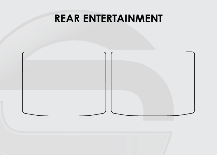 2022-2025 Jeep Wagoneer Screen ProTech Kit Rear Entertainment Only
