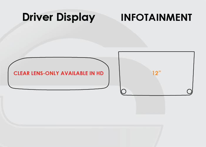 2022-2025 Jeep Wagoneer Screen ProTech Kit Driver Display 12in Infotainment