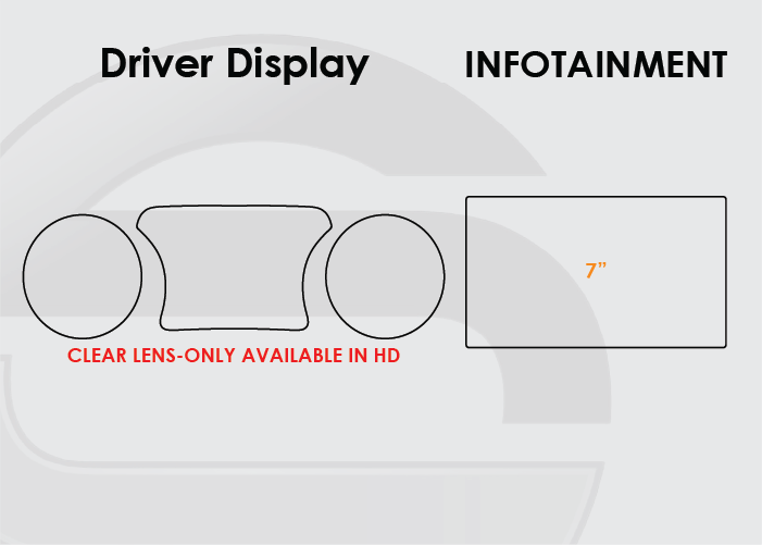2018-2023 Jeep Wrangler Screen ProTech Kit Driver Display 7in Infotainment
