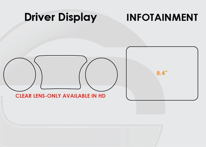 2018-2023 Jeep Wrangler Screen ProTech Kit Driver Display 8in Infotainment