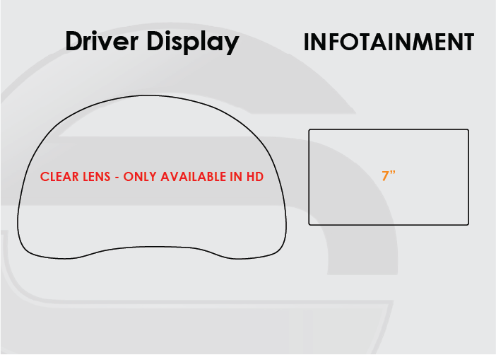 2017-2019 Kia Niro Screen ProTech Kit Driver Display 7" Infotainment. Resists scratches and scuffs while reducing fingerprints and smudges on your screens.