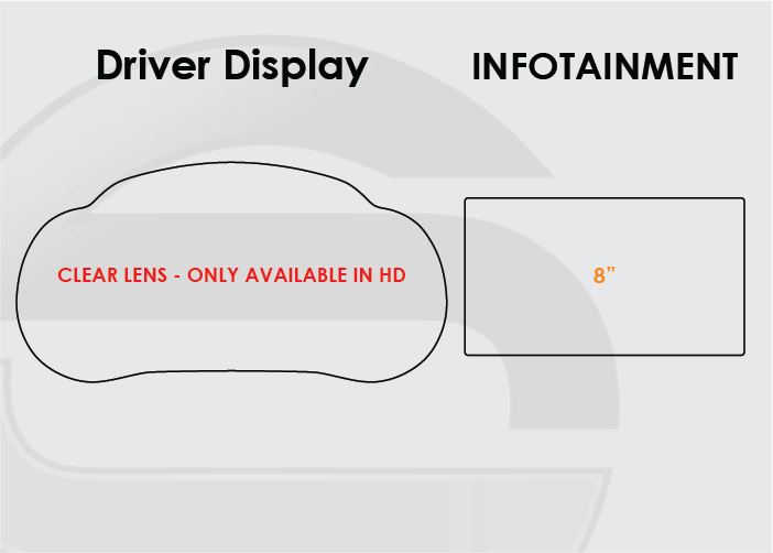 2016-2020 Kia Optima Screen ProTech Kit Driver Display 8in Infotainment