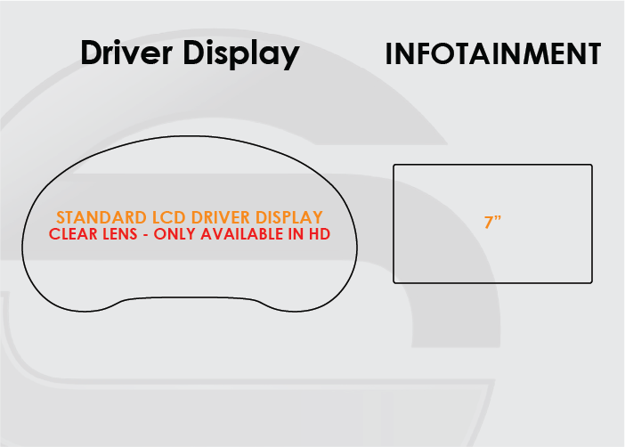 2017-2020 Kia Rio Standard LCD Driver Display 7in Infotainment